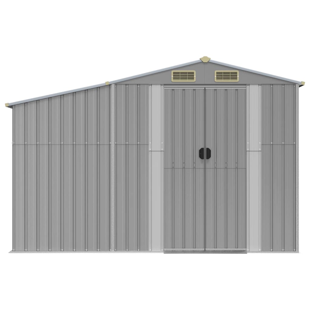 NNEVL Garden Shed Grey 277x365.5x179 cm Galvanised Steel Lootquake LLC