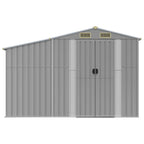 NNEVL Garden Shed Grey 277x365.5x179 cm Galvanised Steel Lootquake LLC