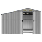 NNEVL Garden Shed Grey 277x365.5x179 cm Galvanised Steel Lootquake LLC
