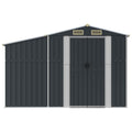 NNEVL Garden Shed Anthracite 277x192.5x179 cm Galvanised Steel Lootquake LLC