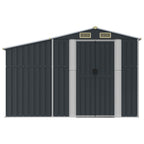 NNEVL Garden Shed Anthracite 277x192.5x179 cm Galvanised Steel Lootquake LLC