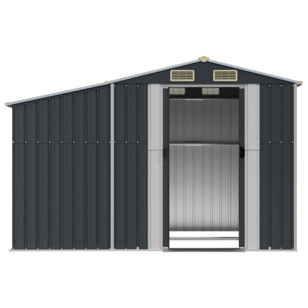 NNEVL Garden Shed Anthracite 277x192.5x179 cm Galvanised Steel Lootquake LLC