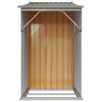 NNEVL Garden Shed Brown 277x93x179 cm Galvanised Steel Lootquake LLC