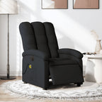 vidaXL Electric Massage Recliner Chair Black Fabric Lootquake LLC