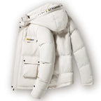 Fashionable Hooded Thick Down Cotton Jacket Men's