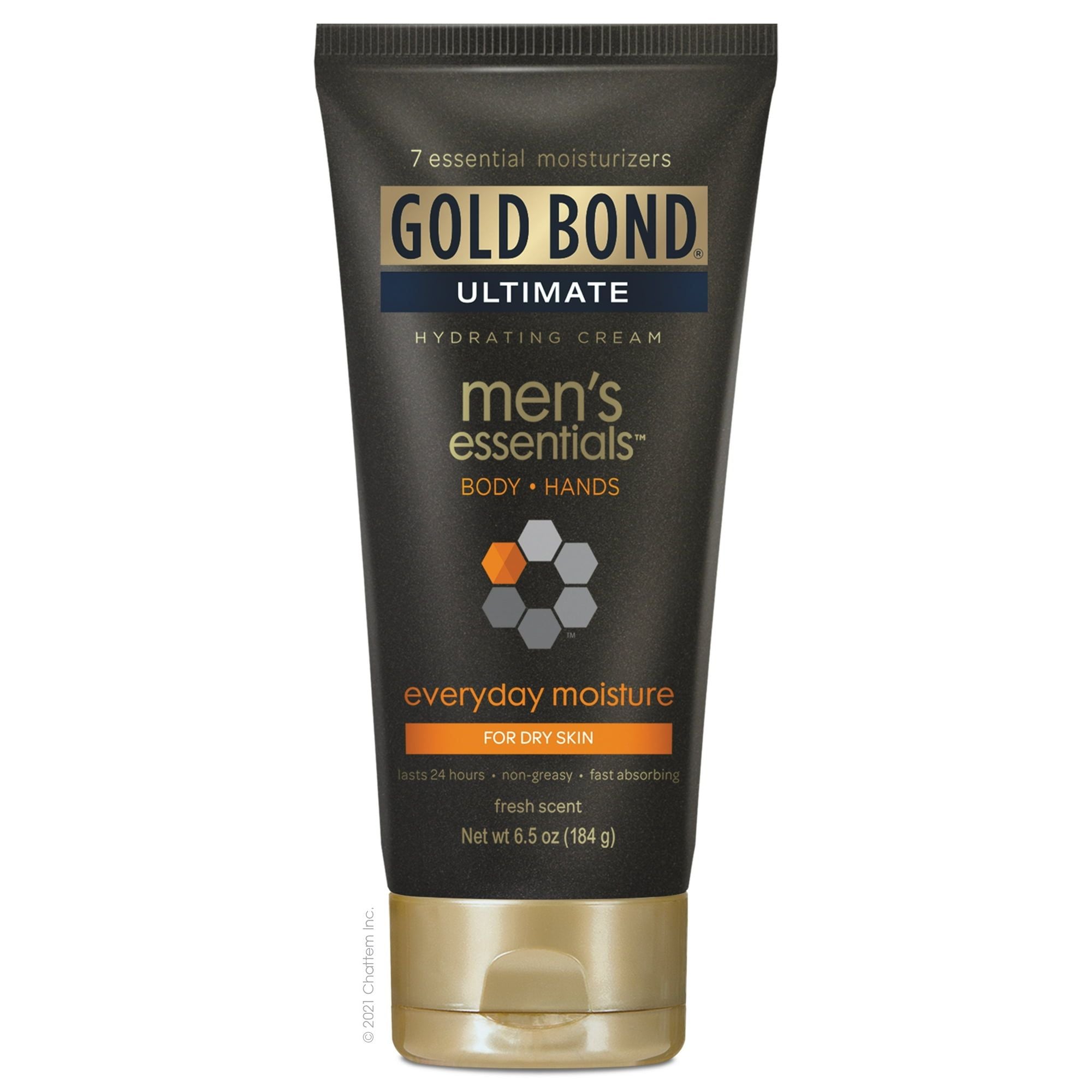 Gold Bond Men's Essentials Everyday Hand and Body Lotion & Cream for Dry Skin 6.5oz
