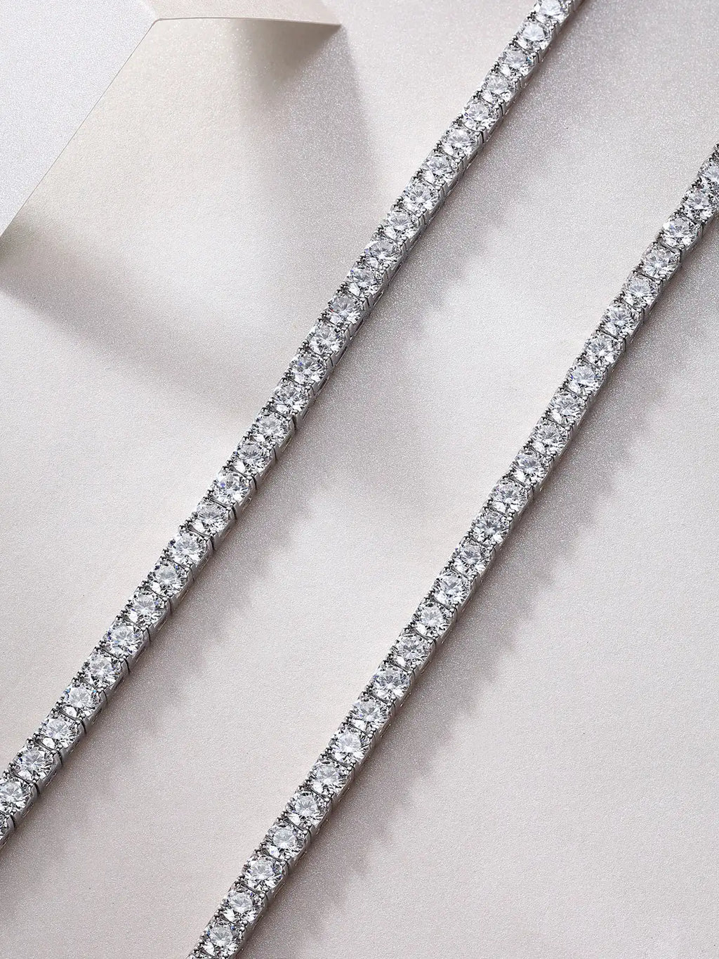 Long Star River Luxury Fashion Inlaid Mosan Diamond S925 Silver Necklace