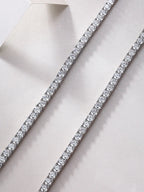 Long Star River Luxury Fashion Inlaid Mosan Diamond S925 Silver Necklace