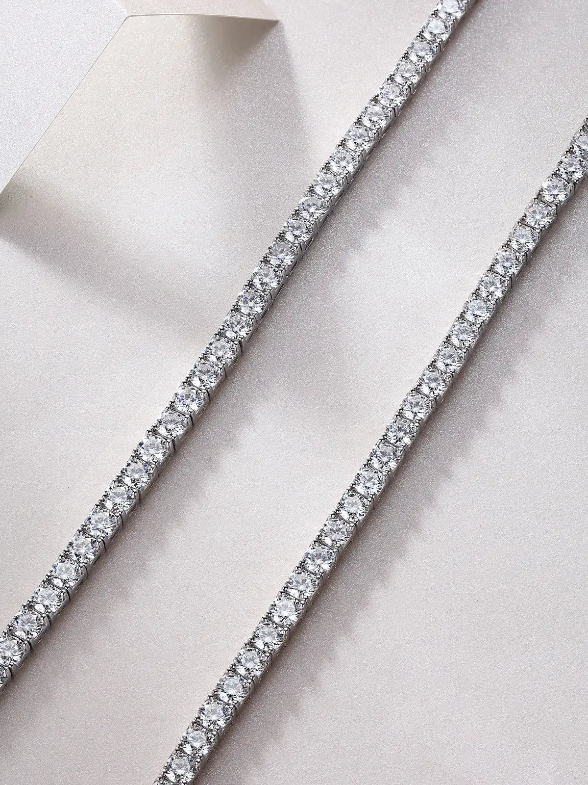 Long Star River Luxury Fashion Inlaid Mosan Diamond S925 Silver Necklace