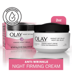 Olay Night of Olay Firming Night Cream Face Moisturizer, Reduces Fine Lines & Wrinkles for All Skin Types, 1.9 oz