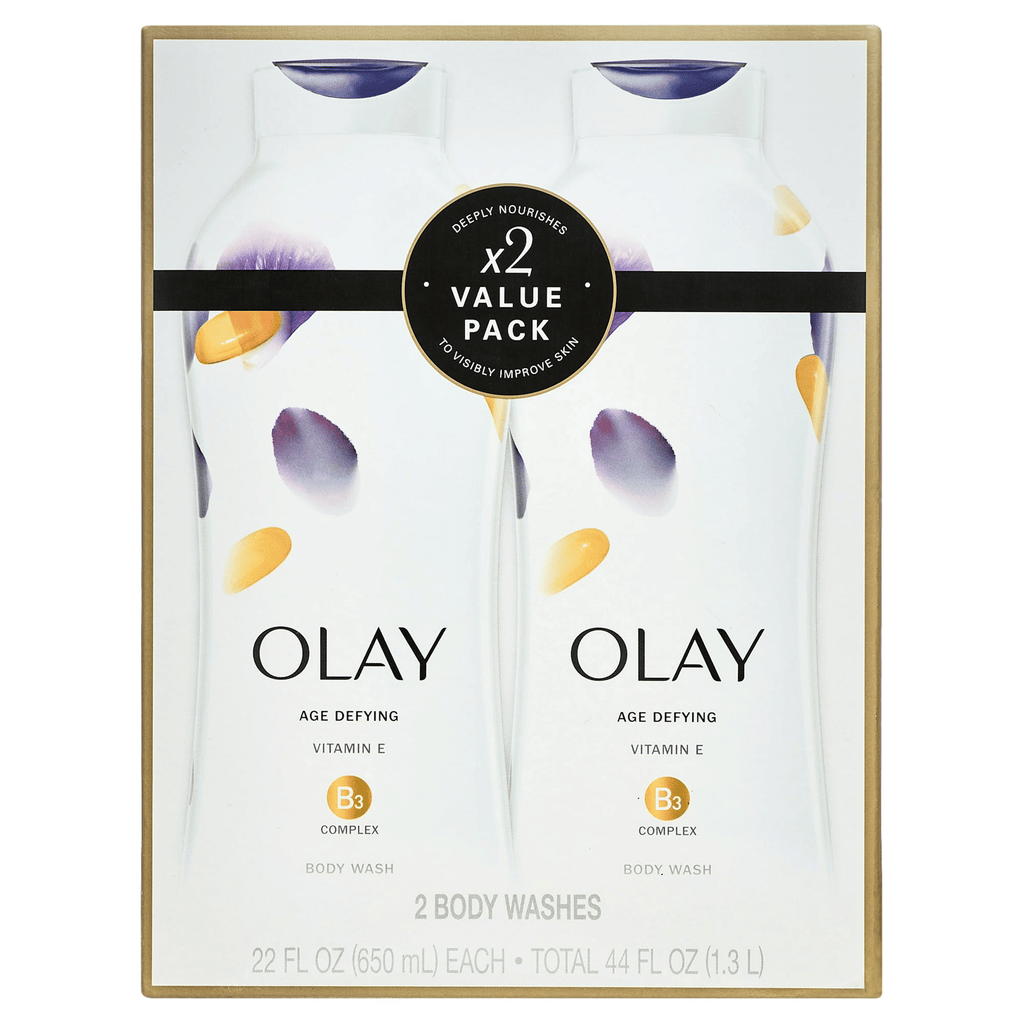 Olay Age Defying Body Wash for Women with Vitamin E, 22 fl oz, Twin Pack EasyOptionXY LLC