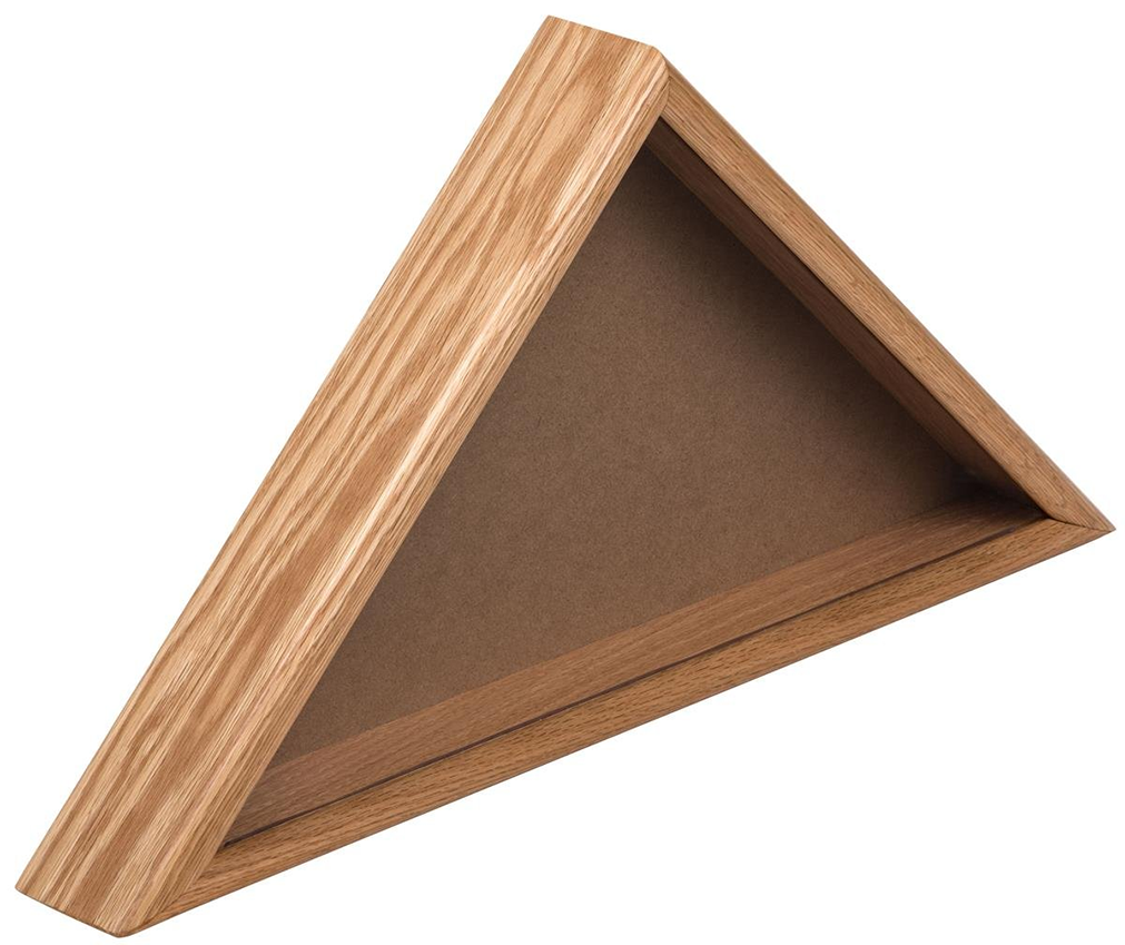 American Made Wood 5’ x 9.5’ Flag Case, Rear Loading – Black The Military Gift Store