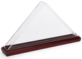 Wood and Acrylic Flag Display Case for 5' x 8' Banners – Mahogany The Military Gift Store
