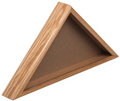 American Made Wood 5’ x 9.5’ Flag Case, Rear Loading – Oak The Military Gift Store