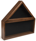 Military Shadow Box, Solid Wood with Tempered Glass Front – Cherry Finish The Military Gift Store
