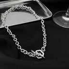 Lightning Hexagon Steel Necklace Pi-Mart