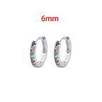 Stainless Steel Minimalist Huggie Hoop Earrings Pi-Mart