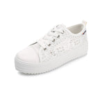 Women's Fashion Canvas Sneakers Mesh Knitted Upper Low Cut Casual Shoes - SJB-DIAMOND ELITES