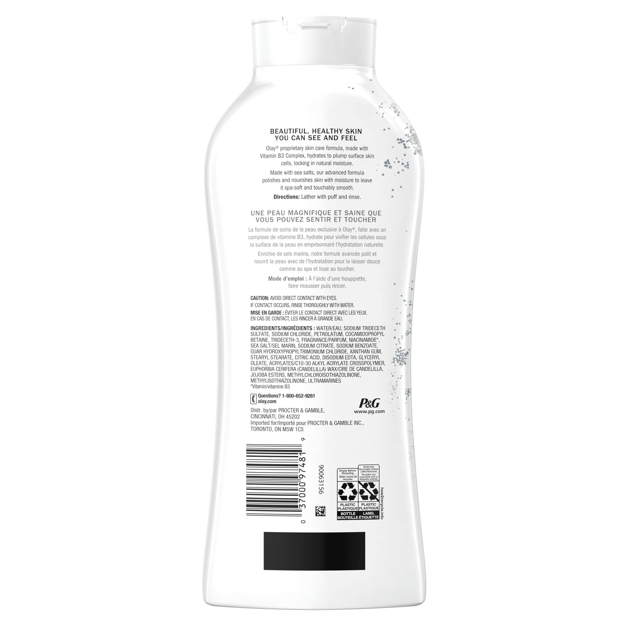 Olay Exfoliating Body Wash with Sea Salts, 22 fl oz EasyOptionXY LLC