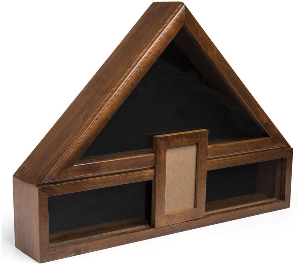 Flag Display Case with Glass Front, Picture Frame and Medal Boxes – Cherry The Military Gift Store