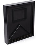 Flag Display Case with Glass Front and Certificate Holder, Velvet Backing – Black The Military Gift Store