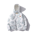 Loose Hooded Cotton Jacket Student Cotton Workwear Jacket