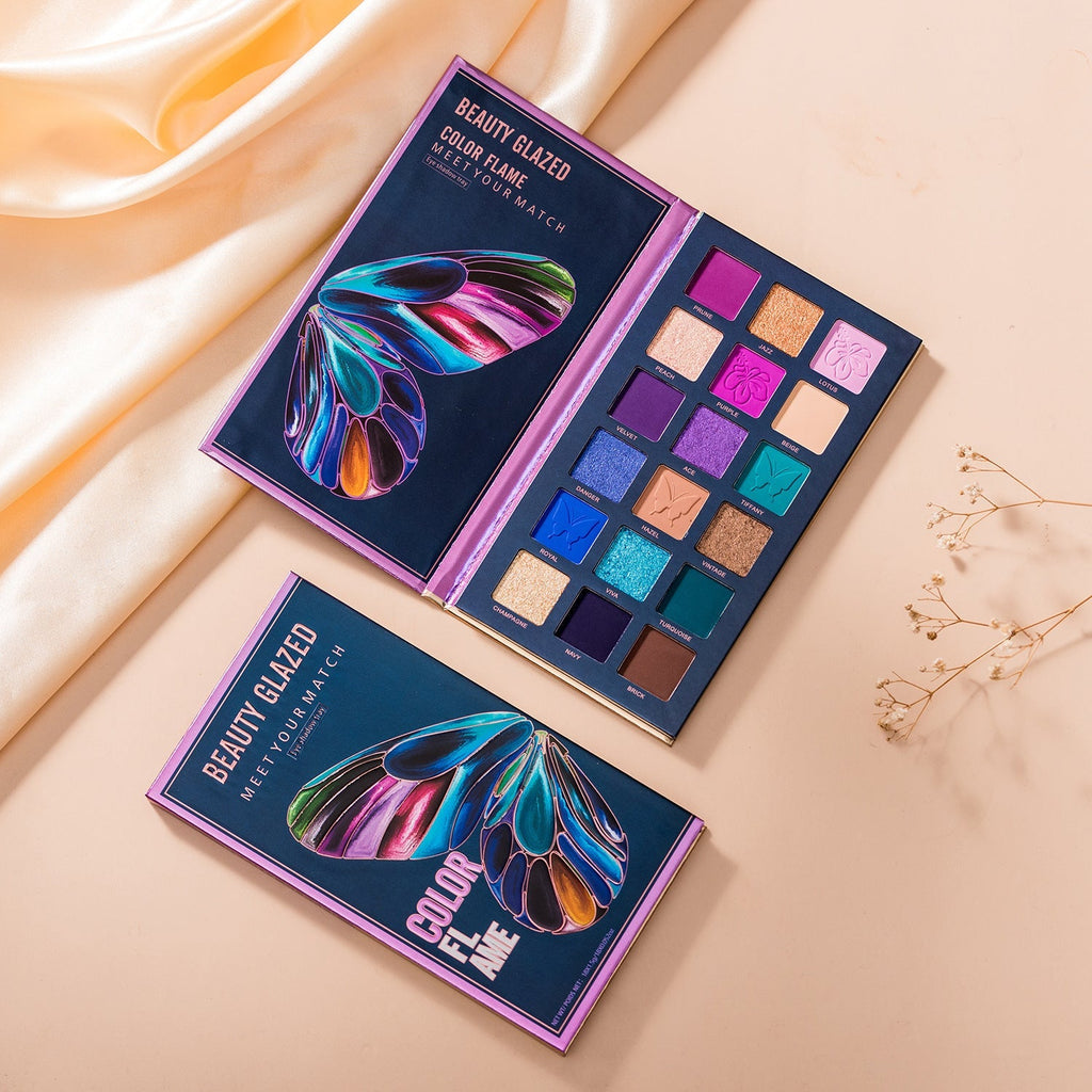 Butterfly Eyeshadow Palette Three-dimensional Shape And Easy To Color Pi-Mart