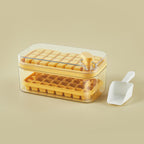 One-button Press Type Ice Mold Box Plastics Ice Cube Maker Ice Tray Mold With Storage Box With Lid Bar Kitchen Accessories Pi-Mart
