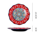 Underglaze Ceramic Tableware Bohemian Household Dishes Pi-Mart