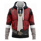 Men's And Women's Fashion Digital Print Hooded Sweatshirt Pi-Mart