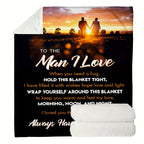 1pc I Love You Husband Blanket, Gifts for Him, Valentines Gifts, Boyfriend Birthday Gifts, Husband Birthday Gifts from Wife Lootquake LLC