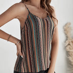 Ladies' Fashionable Geographical Print Retro Camisole Top - SJB-DIAMOND ELITES
