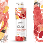 Olay Fearless Artist Series Body Wash with Ceramides with Notes of Vanilla Bean, 20 fl oz