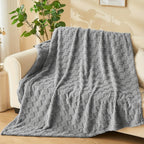 Soft and Cozy Luxurious Glam Plaid Throw Blanket - Reversible, All-Season 3D Checkered Pattern Fantasy Themed Polyester Flannel Fleece Bed Throw for Perfect Comfort Lootquake LLC
