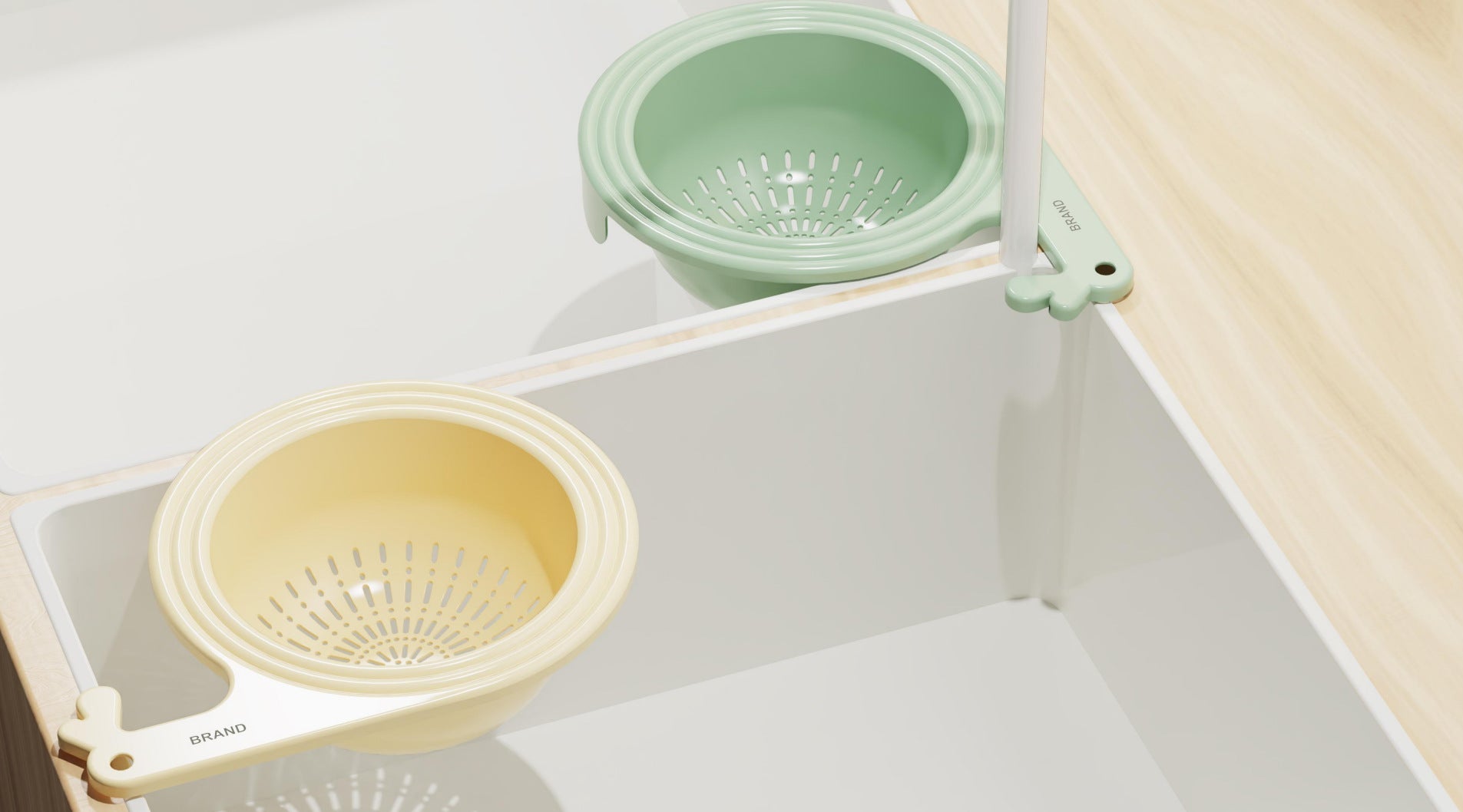 Drain Basket Sink Storage Shelf Multi-functional Creative Pi-Mart
