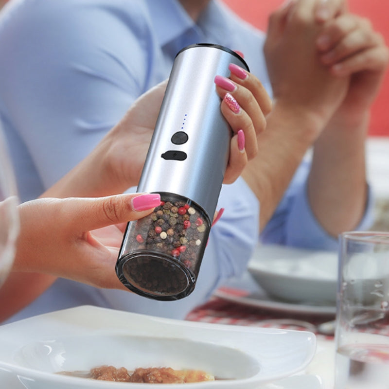 Electric Food Corn Soybean Salt And Pepper Grinder Mill Machine Rechargeable Electric Pepper And Salt Grinder Set With LED Kitchen Gadgets Pi-Mart
