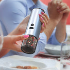 Electric Food Corn Soybean Salt And Pepper Grinder Mill Machine Rechargeable Electric Pepper And Salt Grinder Set With LED Kitchen Gadgets Pi-Mart