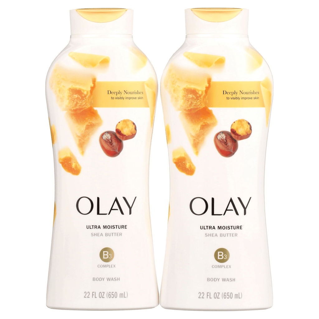 Olay Ultra Moisture Body Wash with Shea Butter, 22 fl oz, Pack of 2