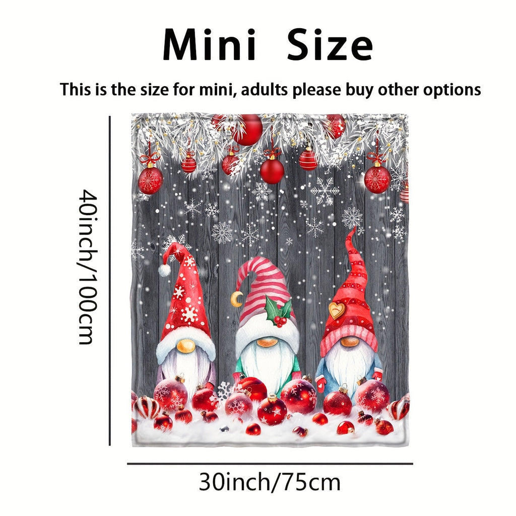 1pc Christmas Throw Blanket, Christmas Party Decorations Blanket, New Year Gift Bed Blanket, Christmas Gift For Couch Bed Sofa Office Camping