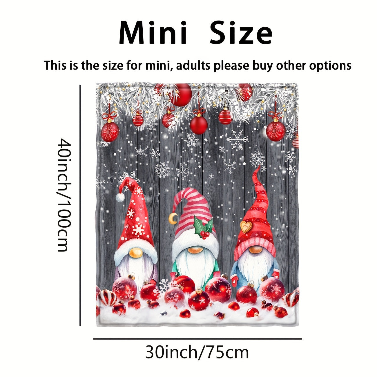 1pc Christmas Throw Blanket, Christmas Party Decorations Blanket, New Year Gift Bed Blanket, Christmas Gift For Couch Bed Sofa Office Camping
