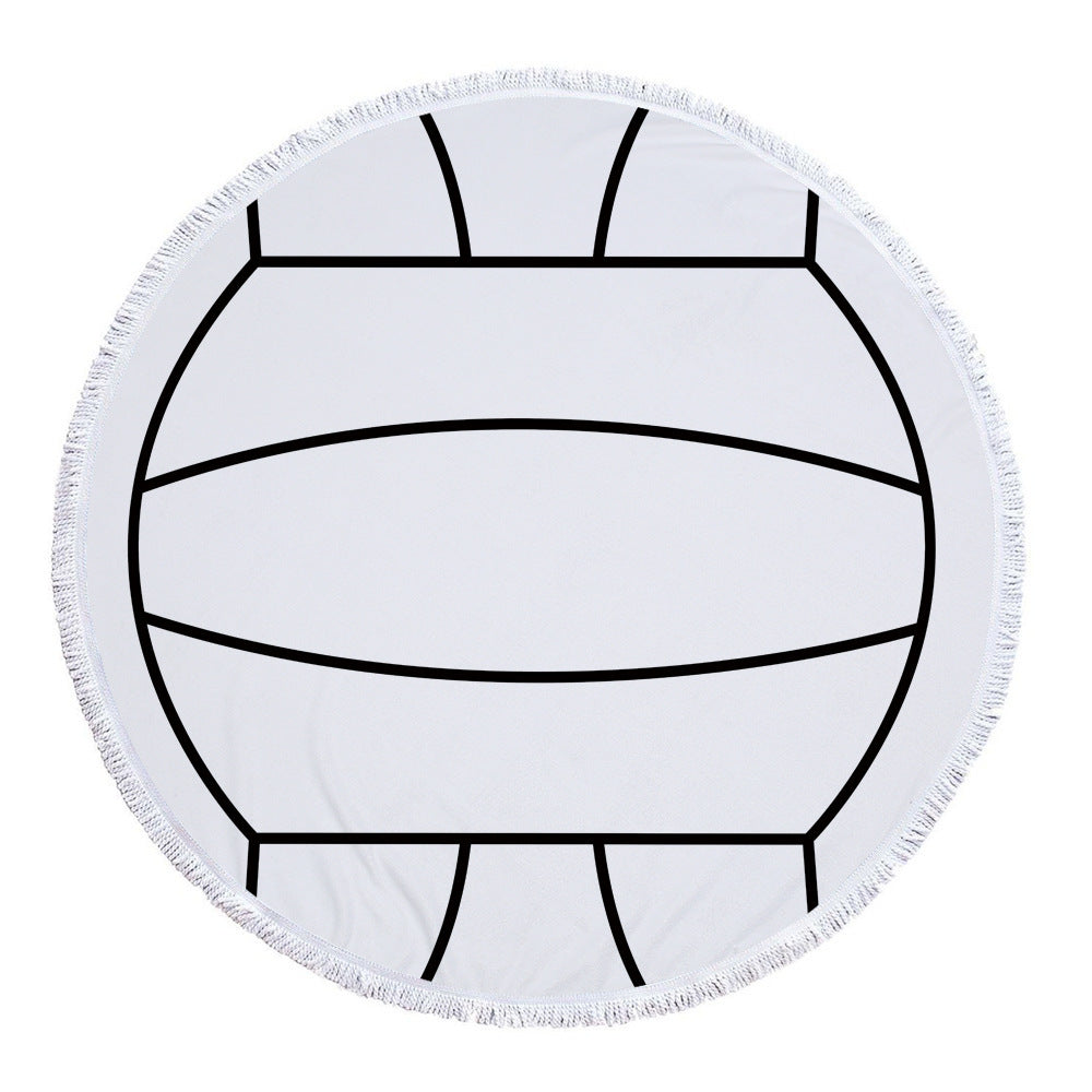 Round printed beach towel bath towel Pi-Mart