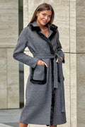 Genuine Scandinavian Mink Fur Trim Wool Coat Alaska® Outerwear Company