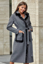 Genuine Scandinavian Mink Fur Trim Wool Coat Alaska® Outerwear Company