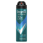 Degree Advanced Long Lasting Antiperspirant Deodorant Dry Spray, Cool Rush, 3.8 oz