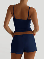 V-Neck Cami and Shorts Set