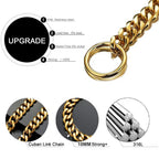 Gold Link Chain Collar for Dogs Pi-Mart