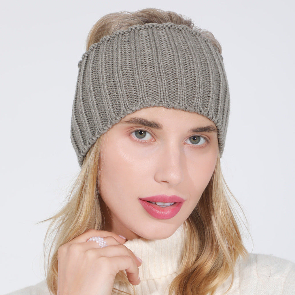 Knitted Hairband Ladies Air Top Ponytail Pi-Mart