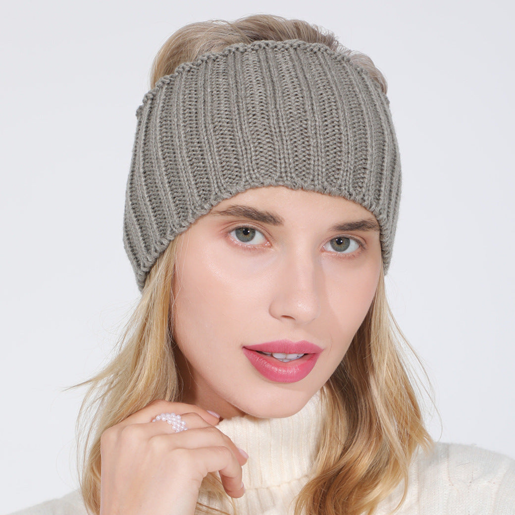 Knitted Hairband Ladies Air Top Ponytail Pi-Mart
