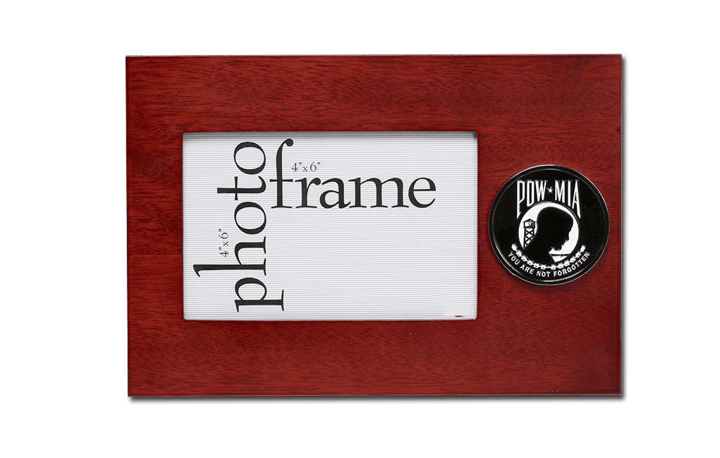 POW/MIA Medallion 4-Inch by 6-Inch Desktop Picture Frame The Military Gift Store