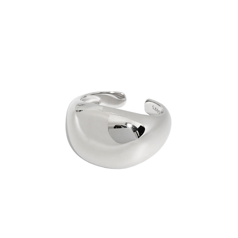 Smooth Texture S925 Sterling Silver Ring Pi-Mart
